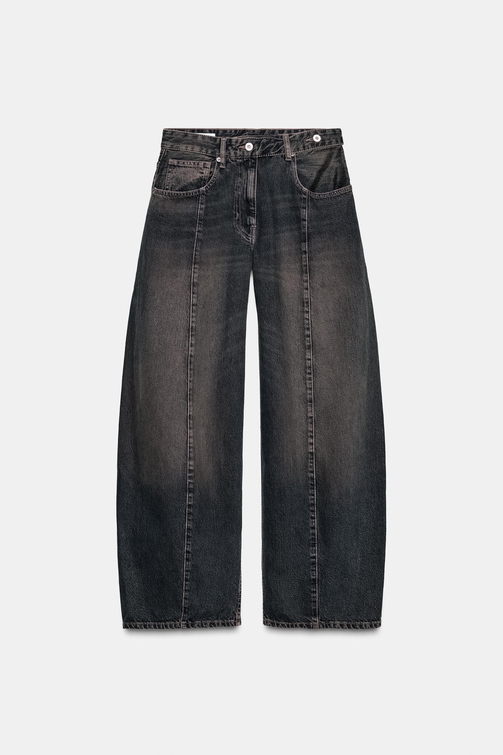 TRF OVERSIZE LOW RISE JEANS